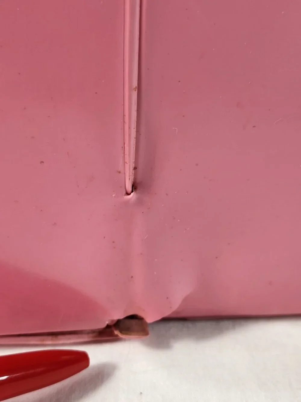 Vtg Mattel Barbie Pink Carrying Case Vinyl 1989 Doll Fashion + Hangers READ Desc